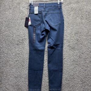 NYDJ Jeans Womens Sz 00P 24x29 Blue Alina PullOn Sculpting Mid Stretch Denim NWT